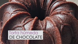 Torta húmeda de chocolate  Súper fácil  DELICIOSA [upl. by Bat]