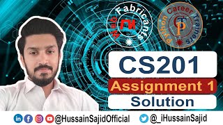 CS201 Assignment 1 Solution Fall 2022  Virtual University  Hussain Sajid [upl. by Derwood]