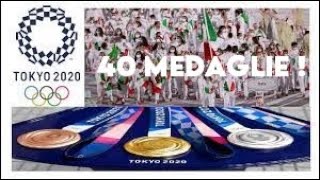 Tutte le 40 medaglie vinte dallITALIA a TOKYO 2020 Record alle Olimpiadi [upl. by Ehling280]