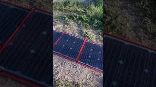 DOKIO 160W 18V Portable Solar panel review new out package [upl. by Schaumberger802]