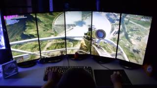 Battlefield 4 Eyefinity 5400X1920 using 2 Club3D 295X2s [upl. by Ackerley]