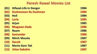 Paresh Rawal Movies List [upl. by Sane]