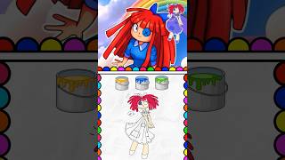 Help Pomni and Ragatha Color a Painting Who is right theamazingdigitalcircus shorts pomni [upl. by Gladdie]