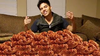 100 Chicken Wings in 10 Min CHALLENGE [upl. by Madaras]