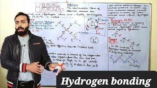 Hydrogen bonding  Explanation of hydrogen bonding with examples  ch4  11th class Chemistry [upl. by Ku]