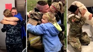 Touching Military Family Homecomings I Livestream [upl. by Faina789]