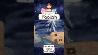 FOOLISH BUILDER HOUSE UPON THE ROCK AND SAND · BIBLE STORIES FOR CHILDREN KIDS · ANIMATED shorts [upl. by Treve18]