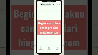 UPDATE CANVA PRO DARI BINGOTINGOCOM SHORT tutorial [upl. by Moguel206]