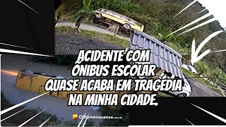 QUASE ACONTECE UMA TRAJÉDIA AQUI NA MINHA CIDADE🚍😥😥 [upl. by Adnahsor]