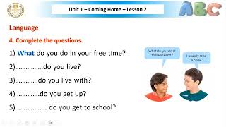 English prep 2 Coming Home unit 1 lesson 2 [upl. by Enirak]