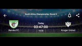 LIVEBaroka FC VS Kruger United south Africa championship Round 4 [upl. by Ydissac538]