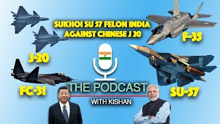 Indian Sukhoi Su 57 Felon Stealth Fighter Jets Against Chinese J20 [upl. by Winn]