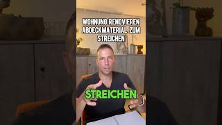 RENOVIERUNG Wohnung STREICHEN Abdeckmaterial immobilien immobilieninvestment renovieren finanzen [upl. by Otilegna]