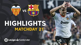 Highlights Valencia CF vs FC Barcelona 20 [upl. by Sharleen]