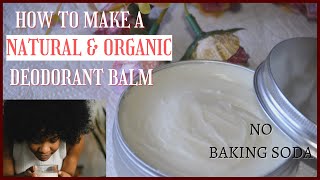 How to make your own natural deodorant  Baking soda free deodorant [upl. by Nnairol]