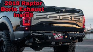 Borla Catback ATAK 60637 2018 Raptor Ford F150 EcoBoost Catback Installation trailblazerfilms [upl. by Olenta119]