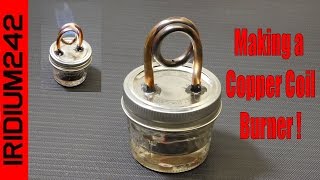 Build Your Own Copper Coil Alcohol Burner Stove [upl. by Ahsinik]