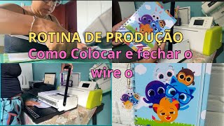 COMO COLOCAR CAPA NO CADERNO E COMO FECHAR O WIRE O  Rotina de encomenda [upl. by Laina858]