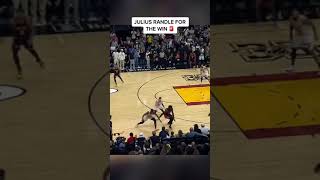 JULIUS RANDLE GAMEWINNER AGAINST THE HEAT 😳 [upl. by Lorri]