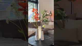 QUVIO Vazen van keramiek  Marble look  Set van 3 home homedecor accessories bloemen products [upl. by Nnair]