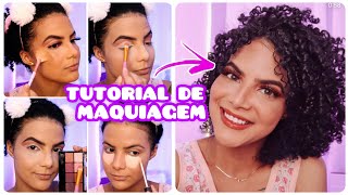 TUTORIAL DE MAQUIAGEM FÁCIL E RÁPIDA  MAKE BÁSICA PARA INICIANTES BOA PARA CASAMENTO E FORMATURA [upl. by Aracahs]