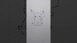 How to draw a Pokémon  Pikachu is so cute shorts drawing ytviral pokemon Pikachu anime yt [upl. by Aicenad182]