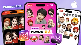 How to Get iPhone iOS 18 MEMOJIS on Android  Add Memojis to Instagram Story  iPhone Memoji 2024 [upl. by Caines614]