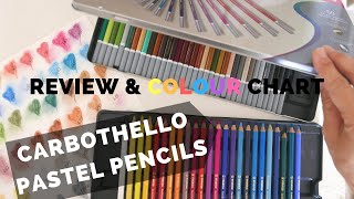 Pastel Pencils 💁Stabilo Carbothello Review amp Color ChartFirst Impressions [upl. by Samuele872]