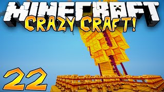 quotEPIC AIRSHIP MODquot  Crazy Craft 21 Minecraft Modded Survival  22 [upl. by Fonda]