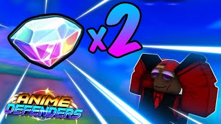 HOW TO DOUBLE YOUR GEMS BEST GEM METHOD I Anime Defenders [upl. by Otilegna915]