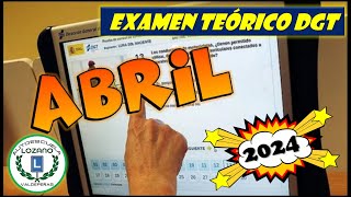 EXAMEN TEÓRICO ABRIL 2024 [upl. by Jesse993]