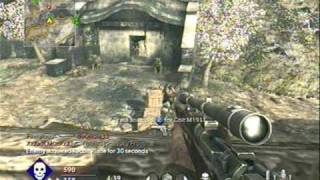 Call of Duty World at War Springfield NoScope Montage [upl. by Haimarej]