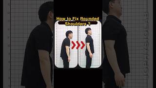 How to fix Rounded Shoulders  Improving Hunch Back [upl. by Annaitat588]