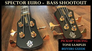 Spector Bass Shoot Out Euro 4 LX vs Euro 5 LXTW Comparison Demo and Buyers Guide [upl. by Odnalro719]