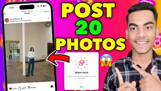 How To Post More Than 10 Pictures On Instagram  How To Post 20 Photos On Instagram [upl. by Anatola]