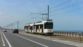 KUSTTRAM Knokke  Oostende  De Panne in Domein Raversijde [upl. by Sema]