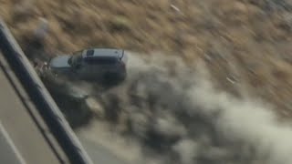 Stolen vehicle leads highspeed police chase through Los Angeles Kern counties [upl. by Akirahs]