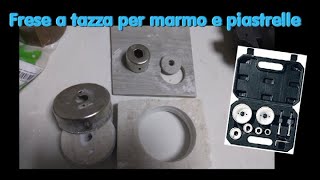 Recensione frese a tazza per marmo cemento e piastrelle Parkside [upl. by Scheider726]