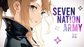 Nightcore ➥ Seven Nation Army  Gaullin amp Julian Perretta Lyrics [upl. by Hameean]