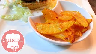 POMMES selber machen im Backofen  REZEPT Knusprige Ofenpommes mit Tapiokastärke  CUISINI [upl. by Aicella]