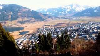 Zell am See Ortsteil Schüttdorf Blick vom Keilberg in das Tal auf Schüttdorf und die Areitbahn [upl. by Larisa590]