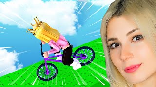 ROBLOX PARKUR OBBY AMA BİSİKLET İLE  🚲 😱 [upl. by Ecnarretal]