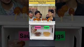 Guess the mayonnaise or sauce eat Challenge funny challenges funchallenge challengecomplete [upl. by Ianahs941]