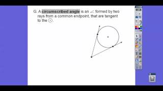 Tangents and Circumscribed Angles  Module 193 Part 1 [upl. by Eniluqcaj419]