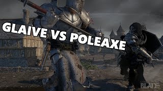 Conquerors Blade  Poleaxe Vs Glaive  Which Is Better [upl. by Ellehsyt]