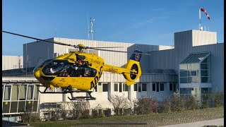 ADAC Rettungshubschrauber Christoph Murnau Landung BG Unfallklinik Murnau [upl. by Wrigley]