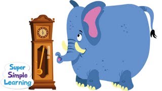 Hickory Dickory Dock  Super Simple Songs [upl. by Nilrev]