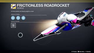 Destiny 2 ps5 shorts must have sparrow FRICTIONLESS ROADROCKET [upl. by Lleoj]