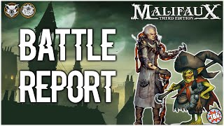 Malifaux Battle Report Outcasts vs Bayou [upl. by Eelsel]