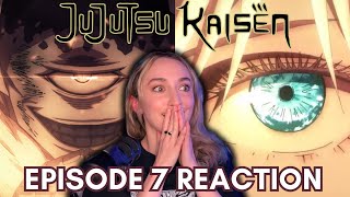 INFINITE VOID AND GOJO FACE REVEAL FINALLY Watching Jujutsu Kaisen  Episode 7 REACTION quotAssaultquot [upl. by Lihkin]